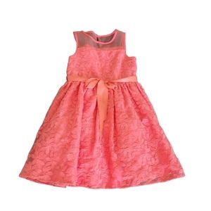 Little Angel's sz 7 orange formal dress